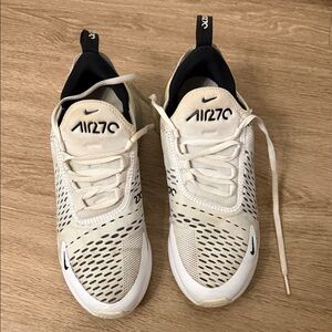 Nike Air Max 270 White and Black Sneakers